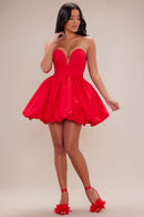 Vestido curto Popeline