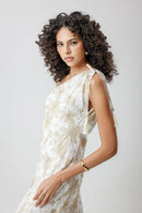 Vestido Longo Bordado Romenia