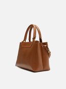 Bolsa Tote Marrom Couro Legítimo Textura