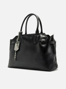 Bolsa Tote Preta Couro Legítimo