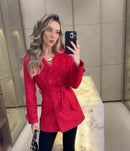 Casaco em lã batida