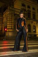 Conjunto Vegas Preto/Caramelo