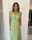 Vestido Aurélie Verde Pistache