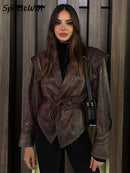 Jaqueta Feminina Couro Olive