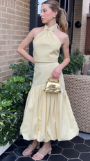 Vestido Longo Golden Chic