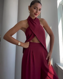 🍷 Conjunto Diva Bordeaux – Sofisticação em Movimento 🍷