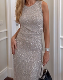 Vestido de Paetês Prata