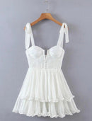 Vestido Curto Floral Ruffle – Charme e Delicadeza em Cada Detalhe